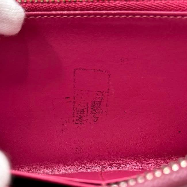 Loewe Round Zipper Long Wallet Pink Amazona Leather — view 9