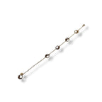 Fendi F's Logo Bracelet Rhinestone Pink Gold — view 5