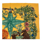 Hermes Scarf Silk Carre 90 Passiflores Passion Flower Orange — view 3