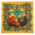 Hermes Scarf Silk Carre 90 Passiflores Passion Flower Orange