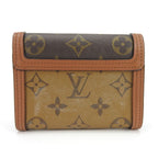 Louis Vuitton Portefeuille Dauphine Compact Monogram Reverse Brown — view 3