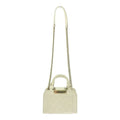Chanel Quilted Leather Click Label Shoulder Bag White