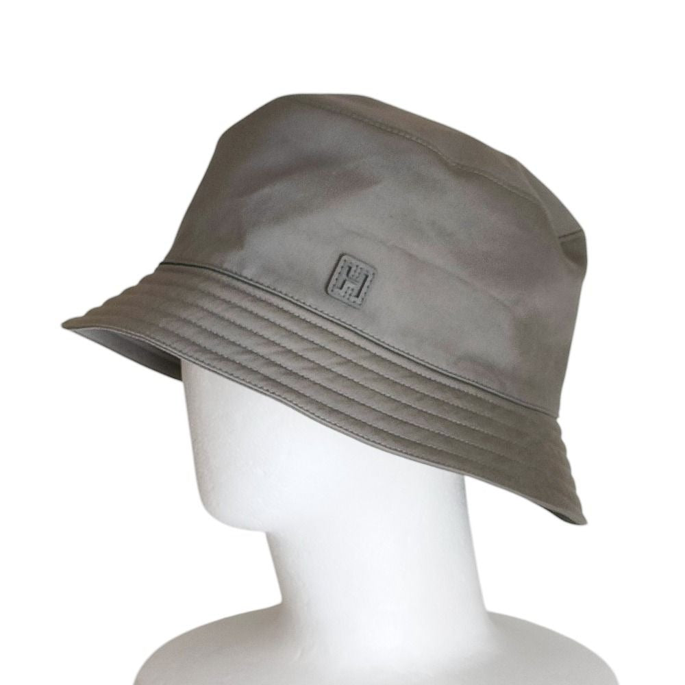 Hermes Fred Cut Bucket Hat 60 Gray