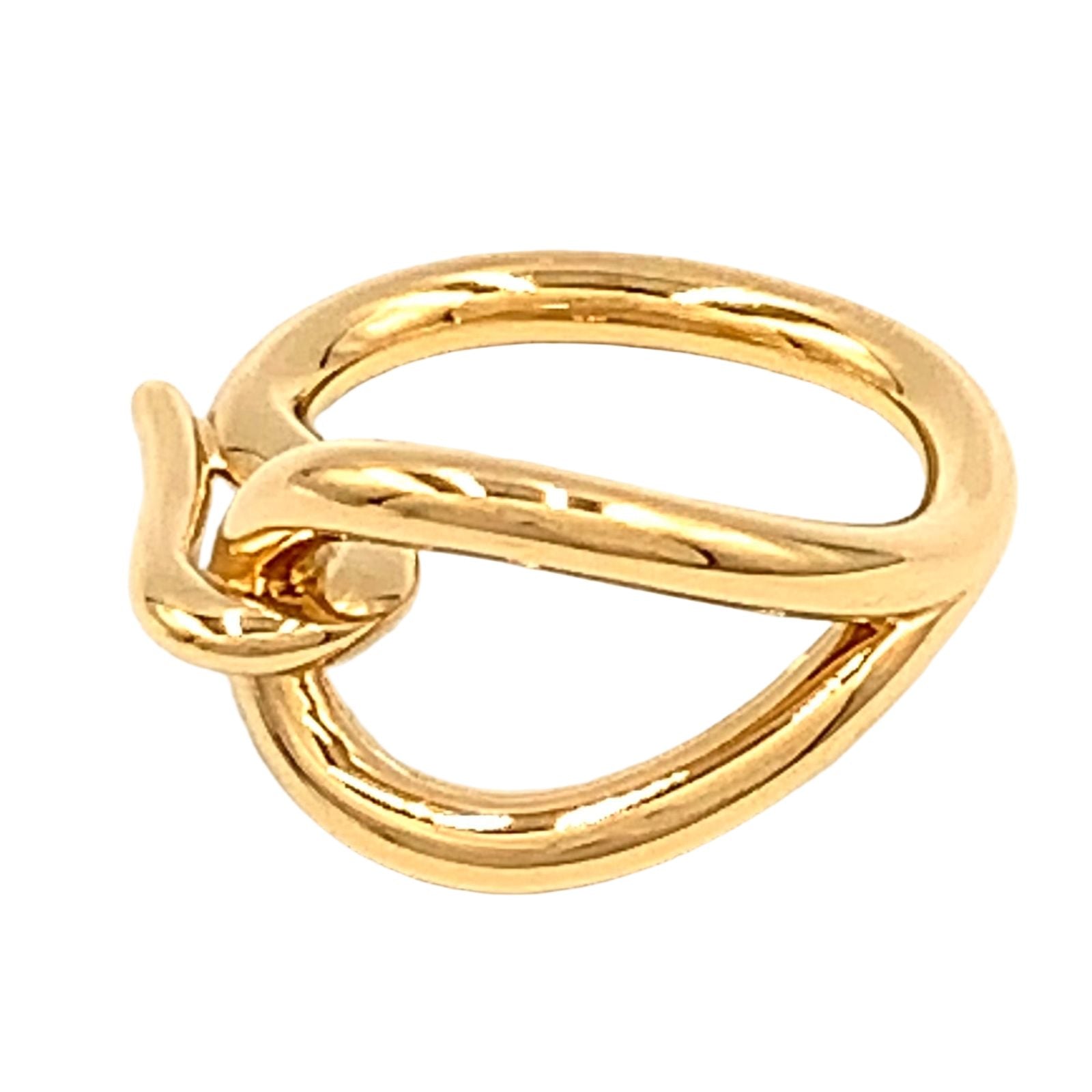 Hermes Jumbo Scarf Ring Metal Gold — view 2