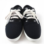 Hermes Innocent Leather Logo Patch Lace Up Low Cut Sneakers Black 36.5 Handbag — view 4