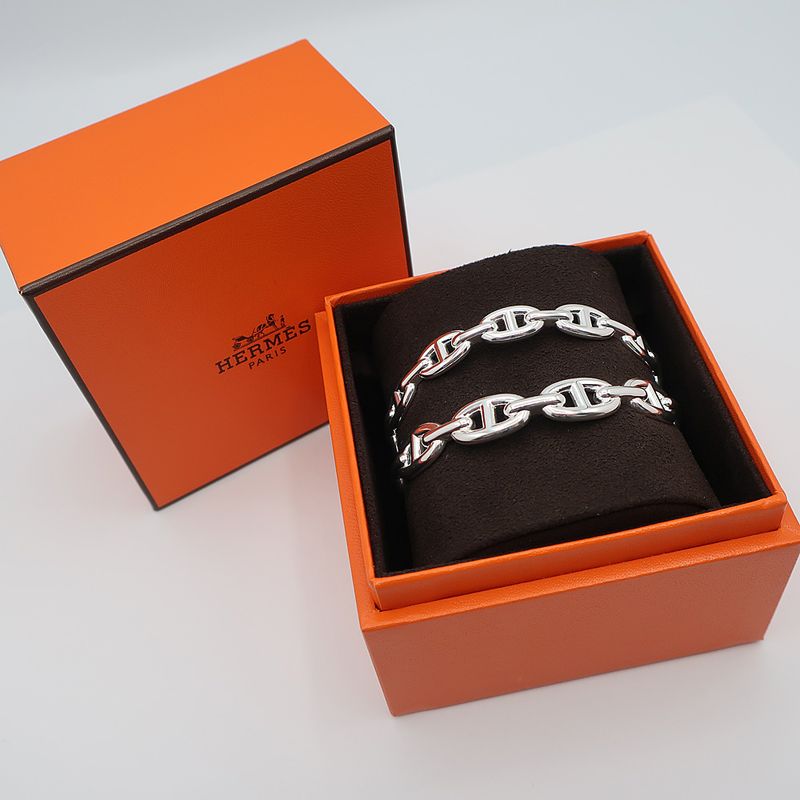 Hermes Chaine D'ancre Double Bracelet ST Silver AG 925 Accessories — view 9