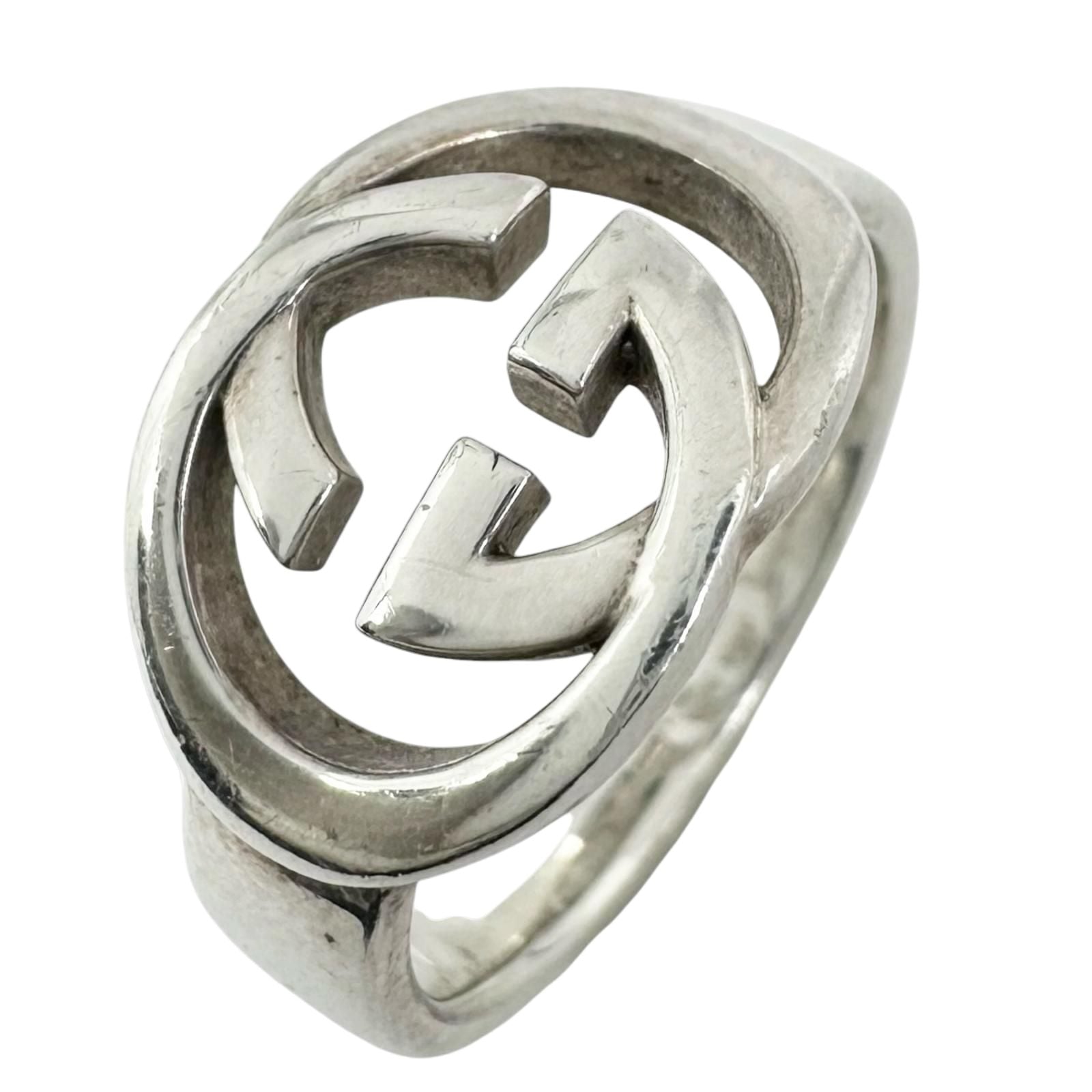 Gucci Interlocking Silver Ring