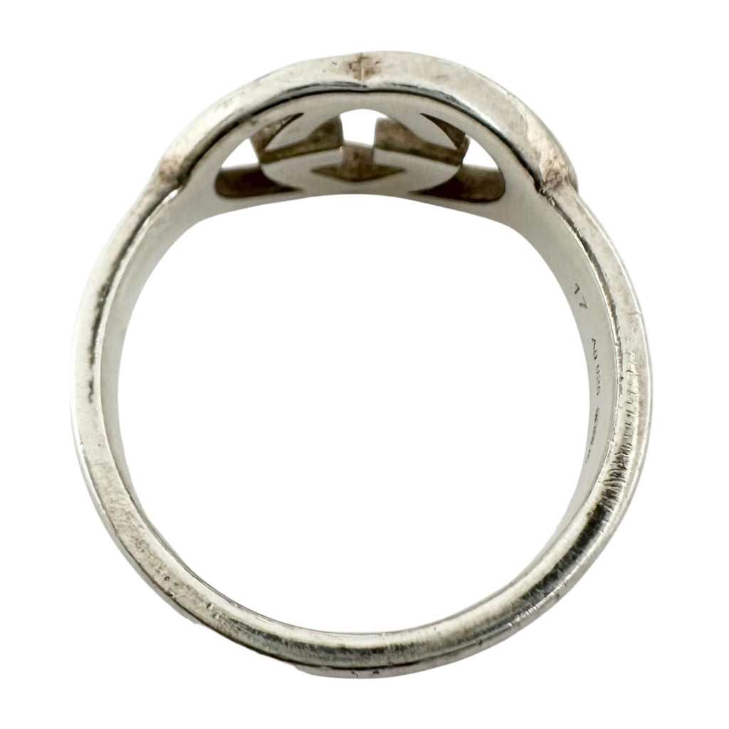 Gucci Interlocking Silver Ring — view 2