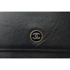 Chanel 4128 Bifold Wallet Leather Black Cles Deuce — view 2