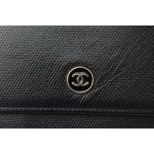 Chanel 4128 Bifold Wallet Leather Black Cles Deuce — view 2