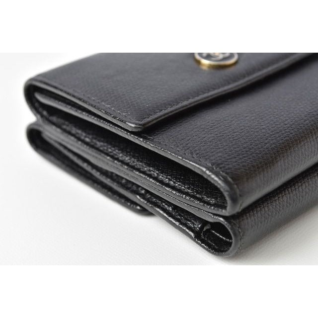 Chanel 4128 Bifold Wallet Leather Black Cles Deuce — view 4
