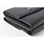 Chanel 4128 Bifold Wallet Leather Black Cles Deuce — view 4