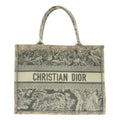 Christian Dior Toile de Jouy Reverse Book Tote Bag Medium Canvas Ivory