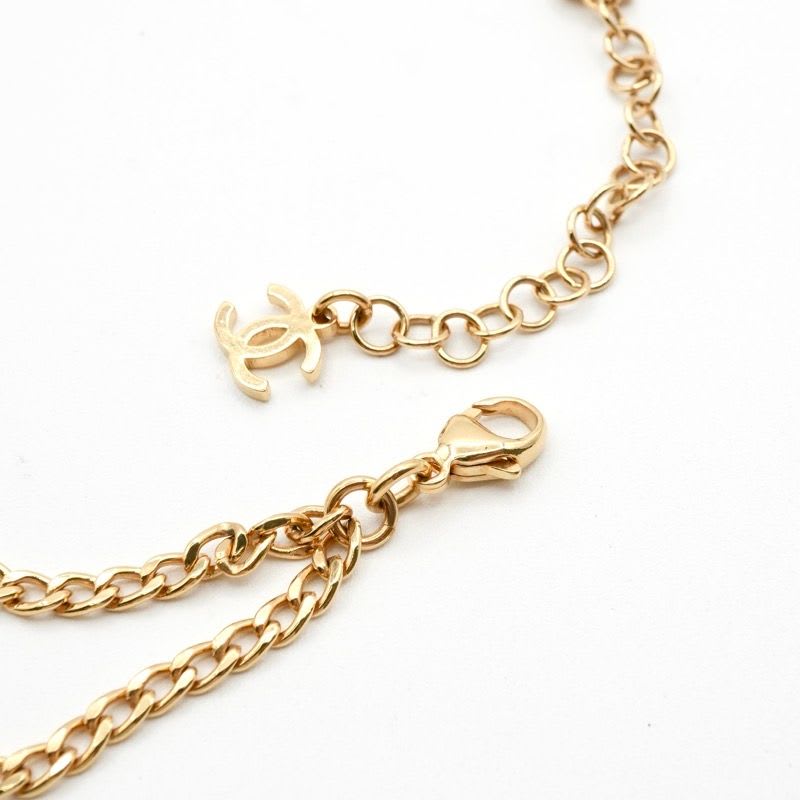Chanel Choker Gold White Coco Mark Circle — view 6