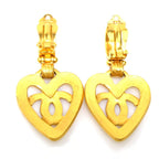 Chanel Earrings Coco Mark Heart — view 3