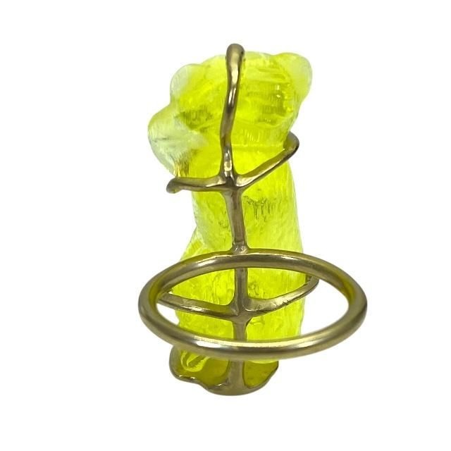 Christian Dior Crystal Sauvage Ring Accessories Jewelry Small Logo GP — view 5