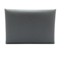 Hermes Calvi Duo Ardoise Gray Epsom Card Case