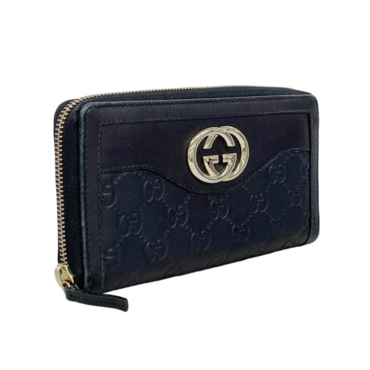 Gucci Wallet Guccissima Leather Black Gold — view 2