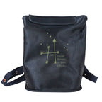 Hermes Sherpa Travel Around the Stars Exhibition Nylon Navy Backpack Silver