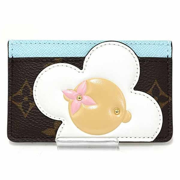 Louis Vuitton Card Case Porto Carte Sample Canvas Monogram Azur Frost — view 2