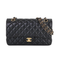 Chanel Quilted 25 Chain Shoulder Bag Lambskin Black Gold Main Item: