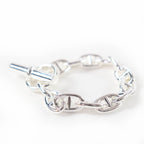 Hermes Chaine D'ancre MM 13 Pieces Bracelet Bangle Silver — view 2