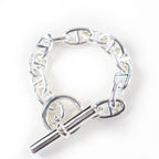 Hermes Chaine D'ancre MM 13 Pieces Bracelet Bangle Silver