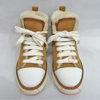 Hermes Jimi High Cut Sneakers 35.5 Mouton Camel — view 3