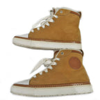 Hermes Jimi High Cut Sneakers 35.5 Mouton Camel — view 4