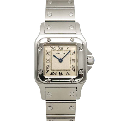 Cartier Santos Galbee SM Watch Ivory Quartz