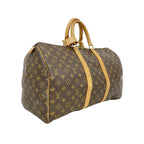 Louis Vuitton Boston Bag Monogram Keepall 45 Brown — view 2