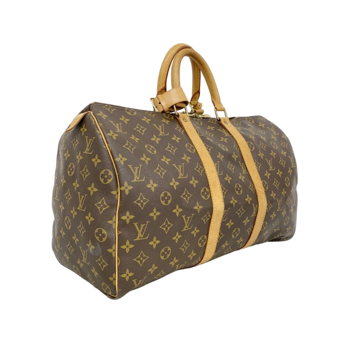 Louis Vuitton Boston Bag Monogram Keepall 45 Brown — view 2