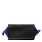 Celine Small Tricolor Trapeze Black Blue Brown Calfskin Leather — view 6
