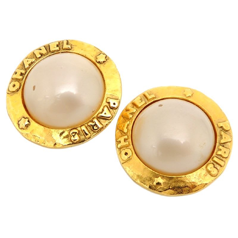 Chanel Vintage Pearl Gold-Tone — view 2