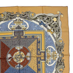 Hermes Scarf Silk Carre 90 Animaux Solaires Sun Animals Yellow — view 3