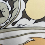 Hermes Scarf Silk Carre 90 Animaux Solaires Sun Animals Yellow — view 7