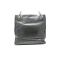 Chanel 0 Quilted GD Leather Chain Tote