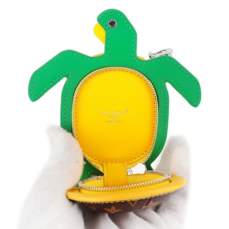 Louis Vuitton Key Holder Keyholder Turtle Brown Green — view 5