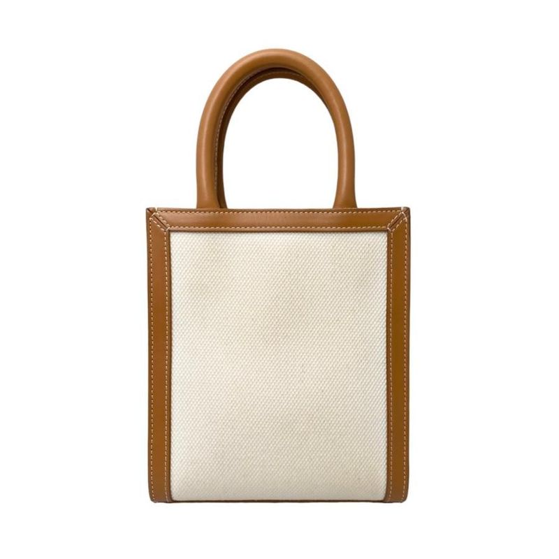 Celine Shoulder Bag Mini Vertical Cabas bnz Logo Natural Tan — view 2