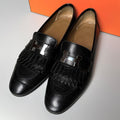 Hermes Moccasin Royale Loafers 37 Black