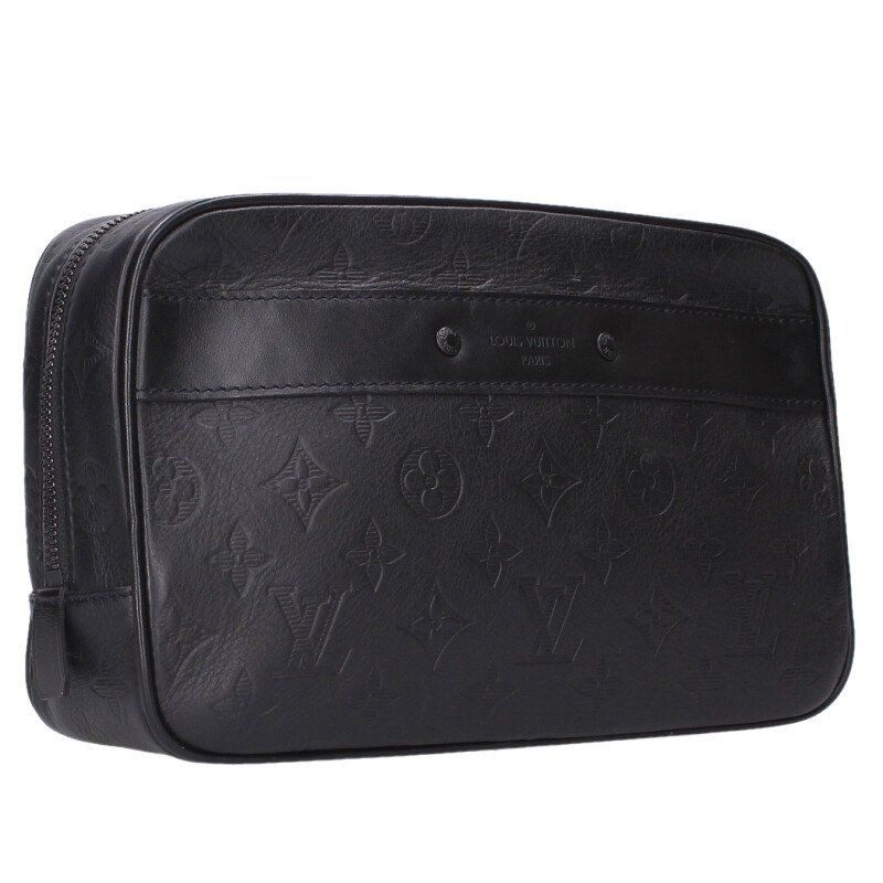 Louis Vuitton Trousse Toilet Monogram Shadow Leather Pouch GM