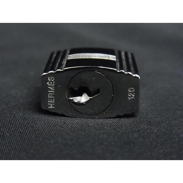 Hermes Leather Clochette Cadenas Padlock 120 key Navy Bp2881 — view 3