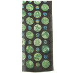 Hermes Shawl Rectangle Silk Brown and Green