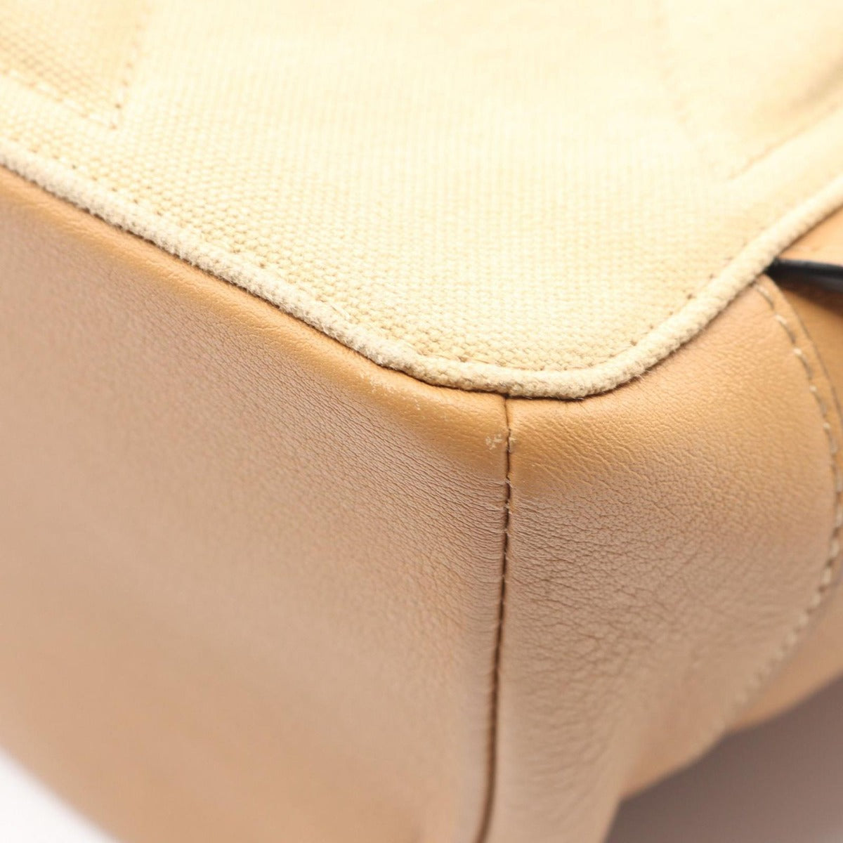 Loewe Backpack Round Beige Canvas Leather — view 8