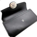 Gucci Minijohn Double Leather Black Bifold Long Wallet 0140 — view 4