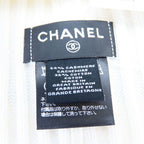 Chanel Knit Cap Cashmere Cotton White Black Hat Coco Mark Apparel — view 4