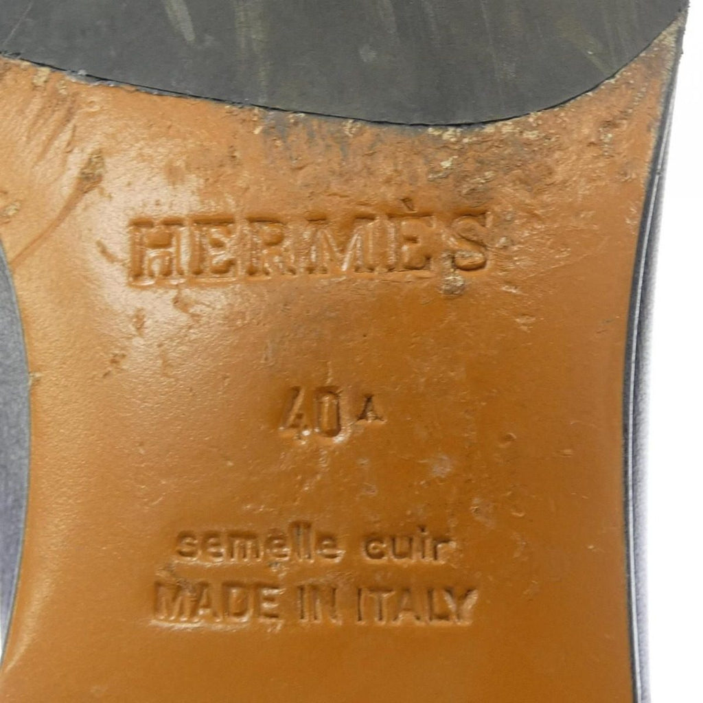 Hermes Paris Shoes Loafers Black — view 8