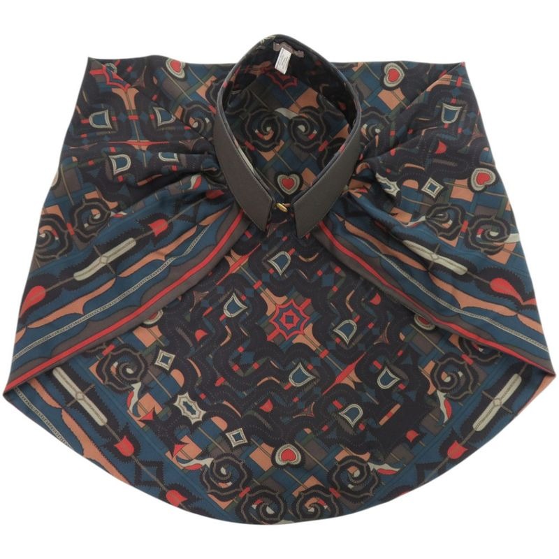 Hermes Poutierache Silk Cowhide Gray Other Fashion Goods 0773