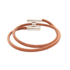 Hermes Bracelet Tourni Tresse Stainless Steel Leather B — view 2