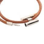 Hermes Bracelet Tourni Tresse Stainless Steel Leather B — view 3